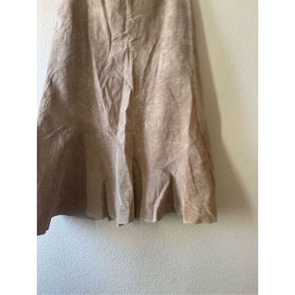 Vintage‎ Chicos leather suede midi skirt size medium - Picture 3 of 6